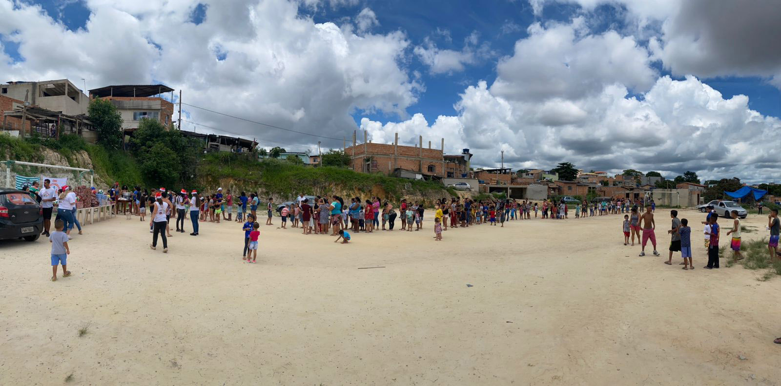 Instituto Palestra Itália, Cruzeiro e parceiros realizam Natal Solidário em comunidade do bairro Piratininga